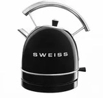 SWEISS Vintage Wasserkocher KTL9 Schwarz