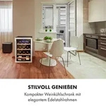 Klarstein Vinamour 48 Uno Weink&uuml;hlschrank 128l 48Fl 3 Einsch&uuml;be 4-18&deg;C...
