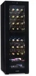 Klarstein Shiraz 39 Duo Weink&uuml;hlschrank 2 Zonen 105l 39 Flaschen Schwarz