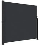 vidaXL Seitenmarkise Ausziehbar Schwarz 180x600 cm