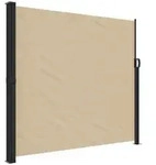 vidaXL Seitenmarkise Ausziehbar Beige 180x500 cm