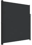 vidaXL Seitenmarkise Ausziehbar Schwarz 220x600 cm