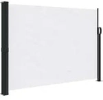 vidaXL Seitenmarkise Ausziehbar Wei&szlig; 140x600 cm