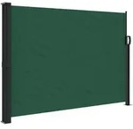vidaXL Seitenmarkise Ausziehbar Dunkelgr&uuml;n 140x500 cm