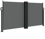 vidaXL Seitenmarkise Ausziehbar Anthrazit 120x1200 cm