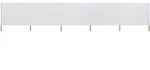vidaXL 5-teiliges Windschutzgewebe 600 x 160 cm Sandwei&szlig;