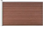 vidaXL Gartenzaun WPC 175x105 cm Braun