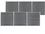 vidaXL Gartenzaun WPC 1045x186 cm Grau