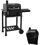 TAINO HERO Set Smoker klein BBQ Grillwagen Holzkohle-Grill Gasgrill Kombi-Grill