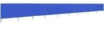 vidaXL Paravent mit 9 Paneelen, Stoff 1200 x 80 cm, Modell Riviera Vent in Azurblau
