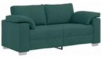 vidaXL Sofa Dunkelgr&uuml;n 180 x 80 x 82 cm Stoff