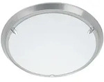 BRILLIANT LIVORNO Wand- und Deckenleuchte &Oslash; 30 cm Metall / Glas Titan / wei&szlig;,
