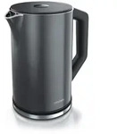 Arendo Wasserkocher, Edelstahl oder Glas, Temperaturanzeige & Warmhaltefunktion