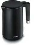 Arendo Wasserkocher 1,5 l, 2000 W, Edelstahl-Innenbeh&auml;lter, Doppelwand,