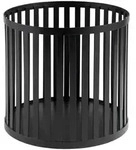APS Korb / St&auml;nder -APS PLUS- &Oslash; 21 cm, H: 20 cm Edelstahl, schwarz