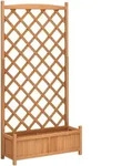vidaXL Pflanzk&uuml;bel mit Spalier Braun Massivholz Tanne