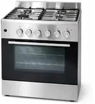 Gasline Gas-Elektro Standherd mit Elektrobackofen SHGE6060FGIX mit Gaskochfeld...