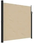 vidaXL Seitenmarkise Ausziehbar Beige 200x500 cm
