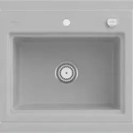 Villeroy & Boch Villeroy&Boch Rechteckiges Sp&uuml;lbecken, Keramiksp&uuml;le Subway Style 60