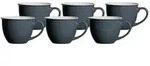Ritzenhoff & Breker DOPPIO Milchkaffeetasse 350 ml anthrazit 6er Set