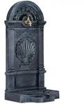 Relaxdays Standbrunnen, Antik-Stil, Nostalgie, Garten, Terrasse, Wasserhahn, Becken,