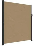 vidaXL Seitenmarkise Ausziehbar Taupe 220x300 cm