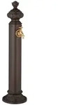 Relaxdays Standbrunnen antik mit Wasserhahn, HxBxT: 87 x 20,5 x 24 cm,