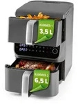 GOURMETmaxx FryUp Vertikale Doppelkammer-Hei&szlig;luftfritteuse MultiSize - 10 Liter
