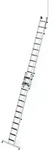 MUNK Stufen- Seilzugleiter 2-teilig mit Handlauf und Ausstiegsholm 2x12 Stufen