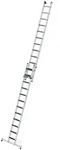 MUNK Stufen- Seilzugleiter mit Nivello-Traverse und clip-step R13 2x12 Stufen