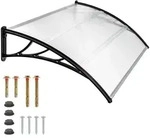 tectake Vordach transparent Transparent