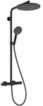 hansgrohe Raindance Alive S Puro Showerpipe 300 1jet mit Ecostat Element, Mattschwarz