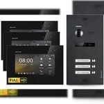 HD Video T&uuml;rsprechanlage f&uuml;r 3 Familienhaus, 3x Monitor, Balter EVO HD Black
