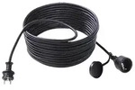 BACHMANN Extension 3G1,5mm2, H07RR-F Gummi Schutzkontakt, schwarz, 25 m