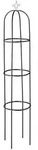Relaxdays Rankhilfe Obelisk, 190 cm hoch, Ranks&auml;ule f&uuml;r Kletterpflanzen, aus