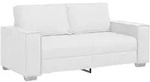 vidaXL Sofa Wei&szlig; 180 x 80 x 84 cm Stoff