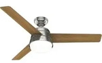 Hunter Deckenventilator Finley L Nickel mit Licht & Fernbedienung 132