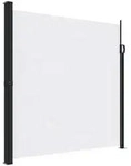 vidaXL Seitenmarkise Ausziehbar Wei&szlig; 200x500 cm