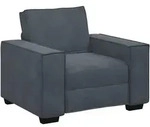 vidaXL Sessel Dunkelgrau 100x78x84 cm Samt