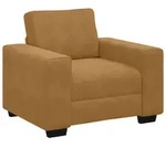 vidaXL Sessel Braun 100x77x82 cm Samt