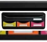 Exacompta 319798D 1x TOOLBOX MINI 4 Schubladen Black Office - Regenbogen