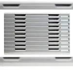 Exacompta 324041D 1x Schubladenbox MODULO A3, 10 geschlossene Laden - Steingrau