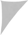 vidaXL Sonnensegel Hellgrau 4x5x6,4 m 100% Polyester Oxford