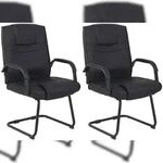 CLP 2er Set St&uuml;hle Attila schwarz/schwarz