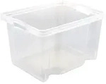 Keeeper - Aufbewahrungsbox Polypropylen mit Griff 13,5L Transparent 37x27x21 cm...