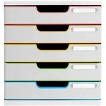 Exacompta 301913D 1x MODULO A4 - 5 Laden Black Office - Regenbogen