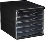 Relaxdays Schubladenbox zur Dokumentenablage, 5 Schubf&auml;cher, f&uuml;r B&uuml;robedarf, DIN