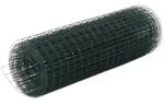 vidaXL Drahtzaun Stahl mit PVC-Beschichtung 10x0,5 m Gr&uuml;n