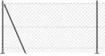 vidaXL Zaunpfosten Grau 25 x 1,2 m (60 x 60 mm Netz) Stahl und PVC