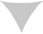 vidaXL Sonnensegel Hellgrau 5x5x6 m 100% Polyester Oxford